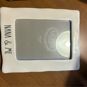 Rae Dunn White Ceramic Photo Frame - Nana & Me